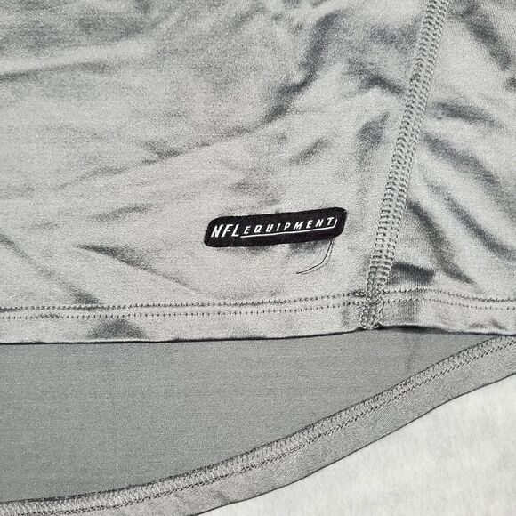 NFL Equipment Tank Mens 2XL Gray Activewear Play Dry High Neck Pullover Reebok - Picture 6 of 9